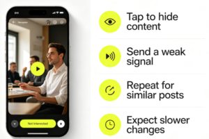 TikTok "Not Interested" Button: How It Actually Changes Your Feed