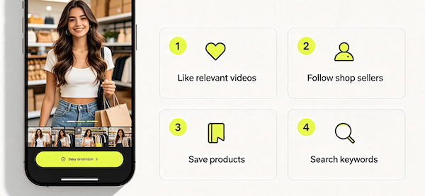 How to train your TikTok FYP to show more shopping content