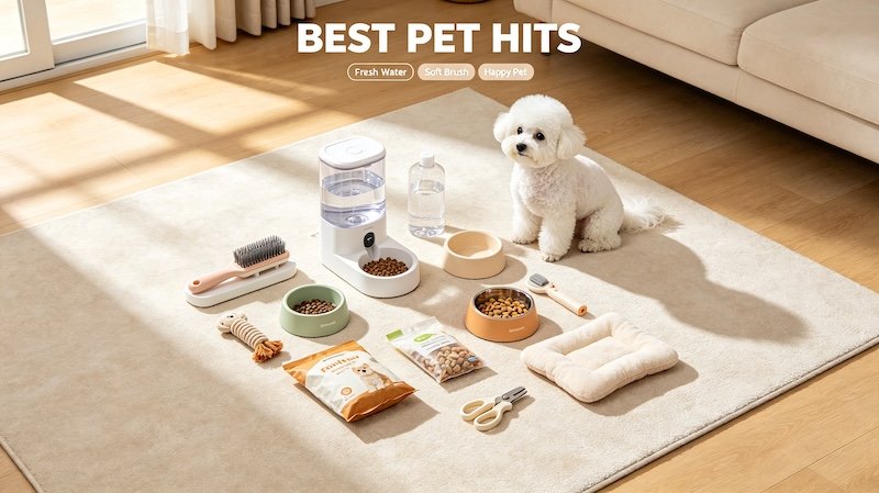 Pet haul from TikTok-recommended products