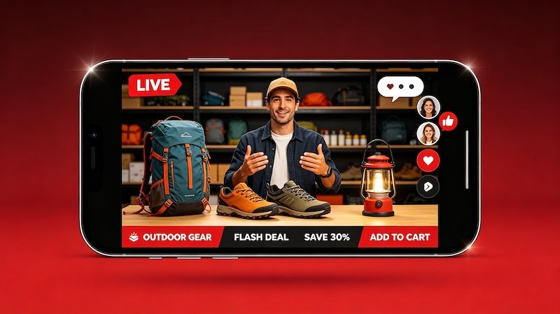 Comparing TikTok LIVE price to regular shop price