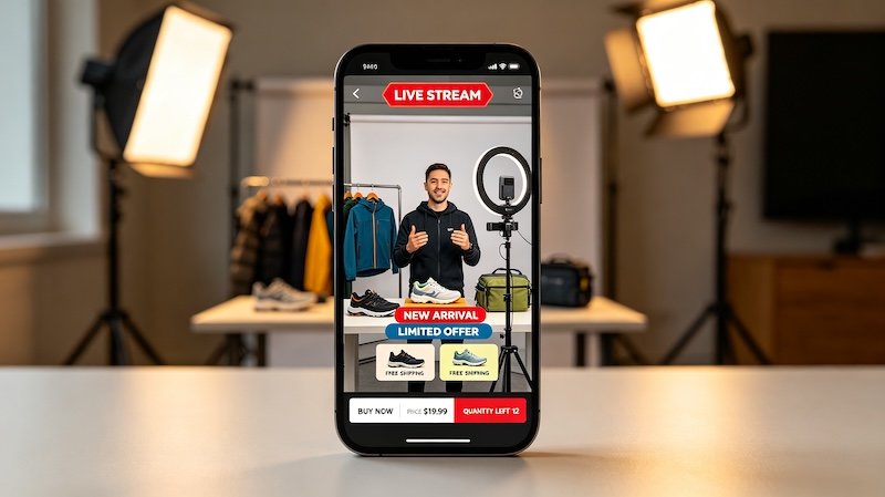 Typing a question in TikTok LIVE chat