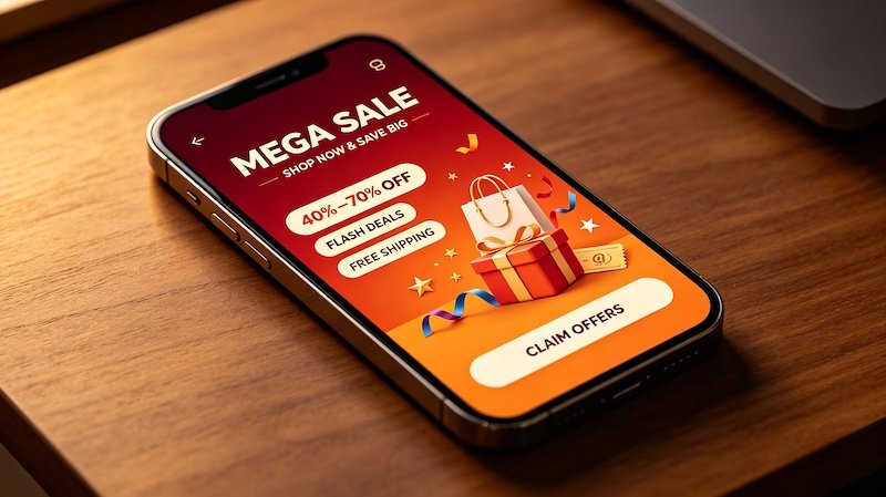 TikTok Shop New Year sale browsing