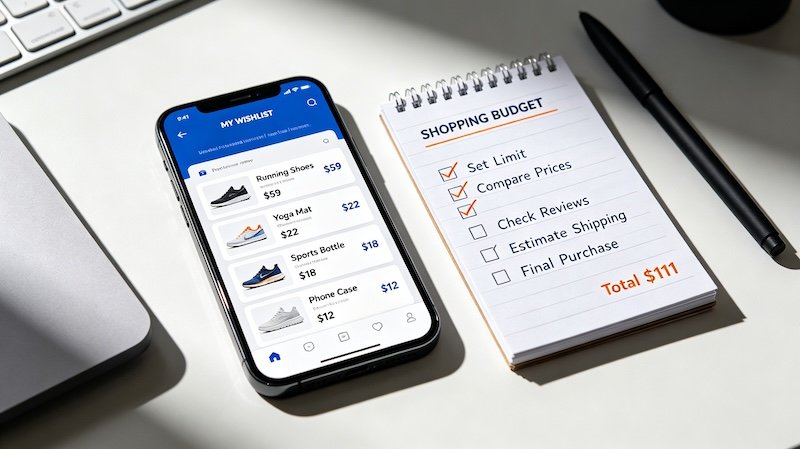 Saving an item to a TikTok Shop wishlist